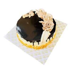 Eggless choco Rose Cream Cake