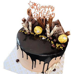 Chocolate Tower Cake with Candos