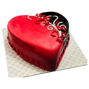Chocolate Half Heart Cake