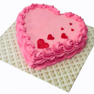 Pinky Heart Cake