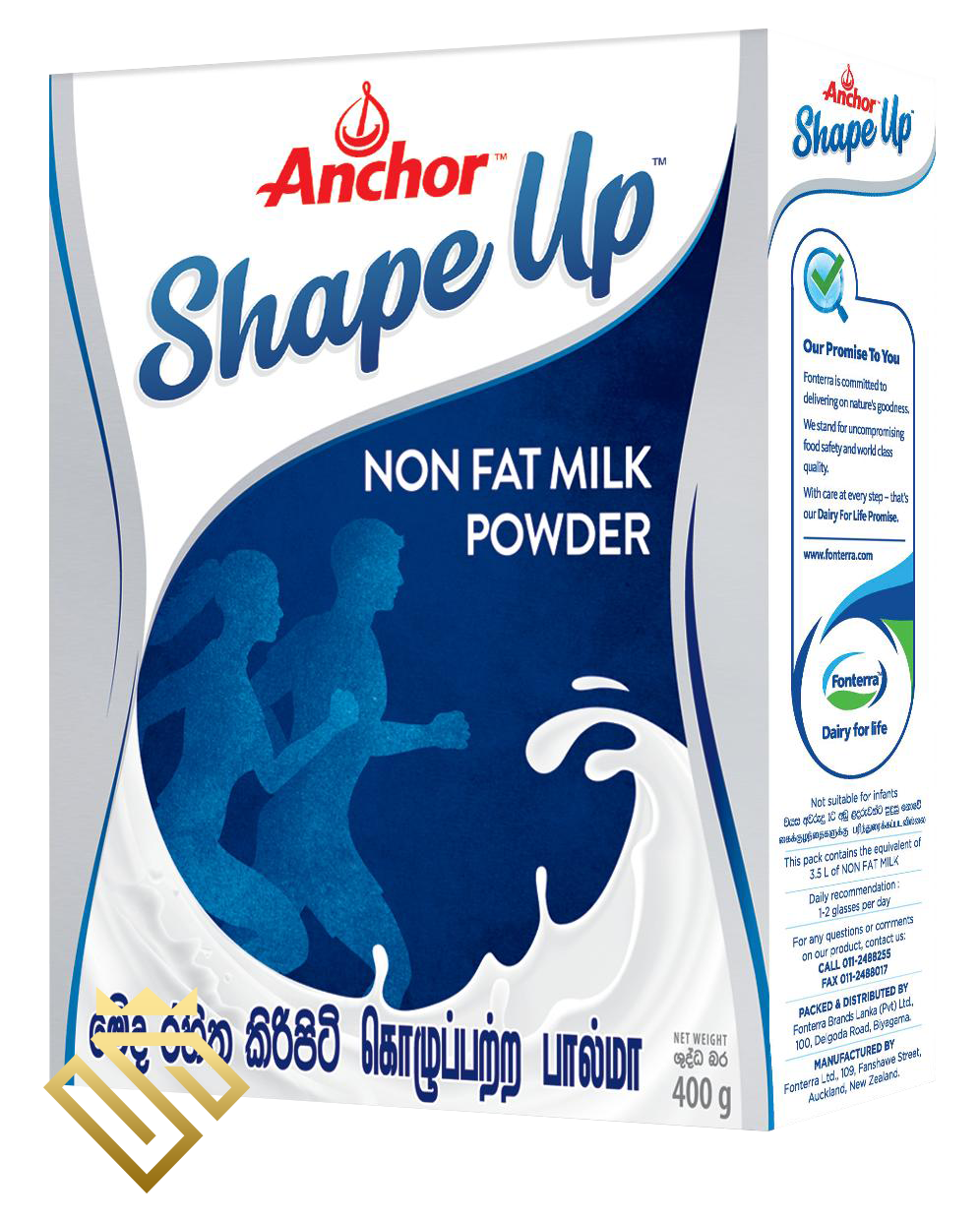 Anchor Shape Up Non Fat Milk Powder 400g